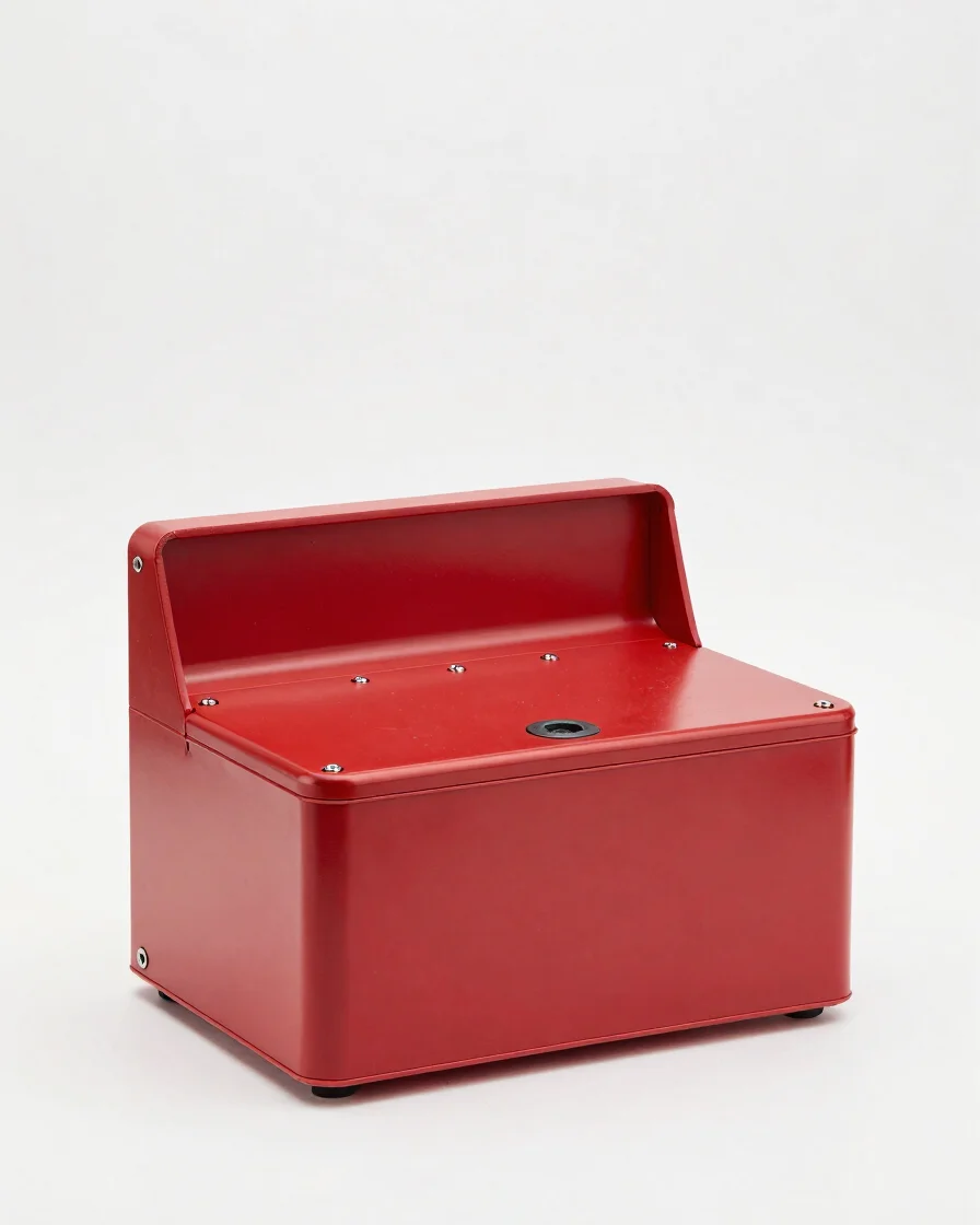 Producto de catálogo industrial fotografiado en estudio con luz s